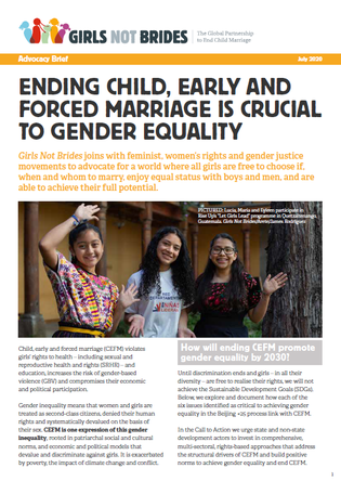 Cover gender equality brief